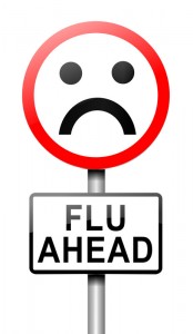 'Flu Ahead' Sign