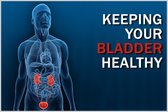 "Keep Your Bladder Healthy" text banner